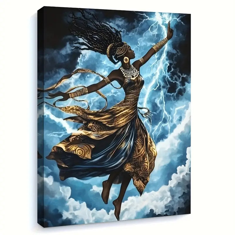 Quadro em Tela Òyá – Deusa dos Ventos e Tempestades