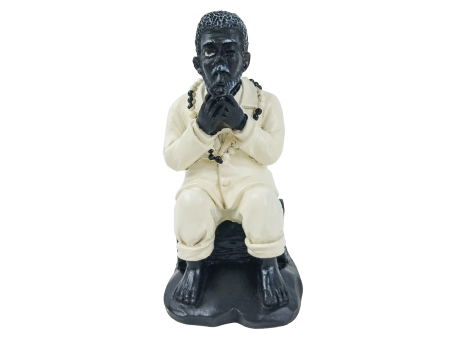 Imagem Preto Velho em Resina – Mini 10 cm